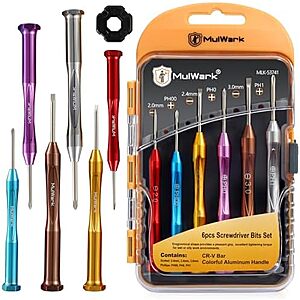$7.99** | 6-Piece MULWARK Magnetic Precision Screwdriver Set w/ Case at Amazon