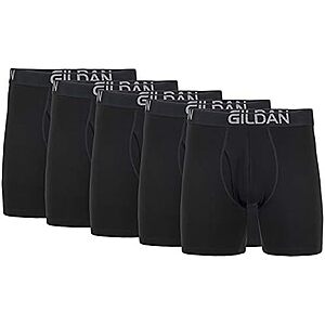 $16.13* | 5-Pack Gildan Men's Underwear Cotton Stretch Boxer Briefs at Amazon