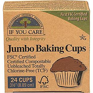 [NEW] $14.66 | If You Care Unbleached Cupcake Liner Baking Cups - 24 Pack of 24-Count Boxes at Amazon