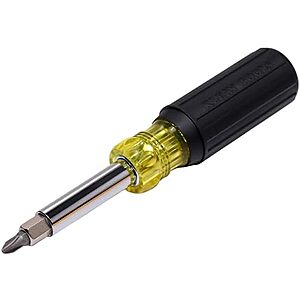[AC] $11.98* | 11-in-1 Klein Tools Multi Bit Screwdriver & Nut Driver w/ Cushion Grip Handle at Amazon