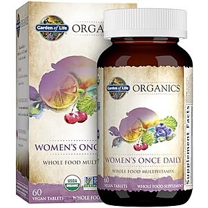 [SnS, AC] $16.10* | 60ct Garden of Life Organics Womens Multivitamin Tablets at Amazon