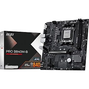 $89.99 | MSI PRO B840M-B Motherboard, mATX at Amazon