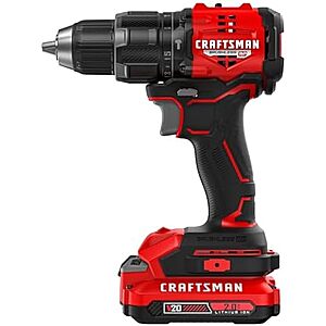 [NEW] $99 | CRAFTSMAN V20* Brushless RP Compact 1/2-in Hammer Drill Kit (CMCD716D1) at Amazon