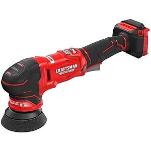 [NEW] $99 | CRAFTSMAN 3 in. Dual Action Buffer Polisher, V20 Brushless Cordless Orbital Polisher, Variable Speed, Tool Only (CMCE130B) at Amazon