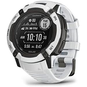 $299.99 | Garmin Instinct 2X Solar 50mm Rugged GPS Smartwatch w/ Solar Charging (Whitestone) at Amazon