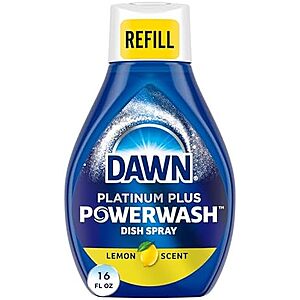 [SnS, AC] $1.79* | 16-Oz Dawn Platinum Plus Lemon Scent Dish Spray Refill at Amazon