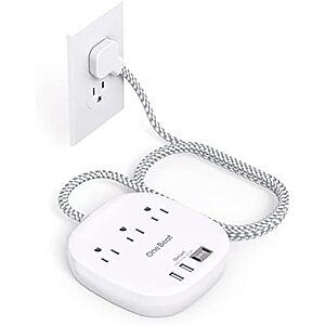 $9.99* | 6' One Beat Flat Plug Power Strip (3x AC, 2x USB-A, 2x USB-C) at Amazon