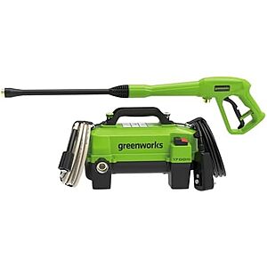 $99.99* | Greenworks 1700 PSI (1.2 GPM) Electric Pressure Washer (25&deg;, 40&deg; Nozzles) at Amazon