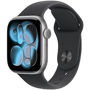 $349.97 | Apple Watch Series 11 [GPS + Cellular 42mm] Smartwatch with Space Gray Aluminum Case with Black Sport Band - S/M at Amazon