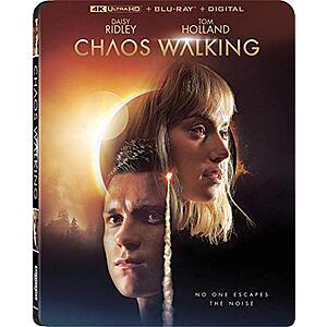 $14.95 | Chaos Walking (4K Ultra HD + Blu-ray + Digital 4K) at Amazon