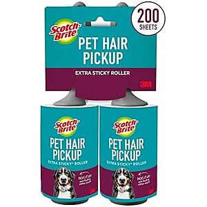 [NEW] $5.44 | 2-Pack Scotch-Brite Pet Hair Extra Sticky Lint Roller at Amazon