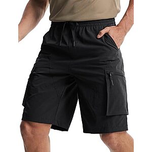 $14.99* | Libin Men's 11" Quick Dry Lightweight Cargo Shorts w/ Zipper Pockets (Various) at Amazon