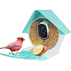$24.99* | Birdkiss Smart Bird Feeder with FHD Camera & 3W Solar Panel at Amazon