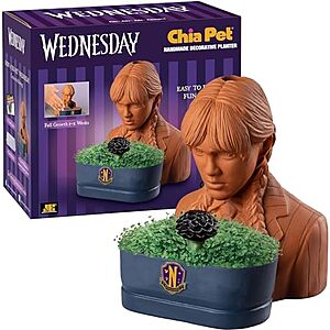 $7.37 | Chia Pet Wednesday with Seed Pack, Decorative Pottery Planter at Amazon