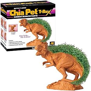 [NEW] $16.09 | Chia Pet T-Rex - Tyrannosaurus with Seed Pack, Decorative Pottery Planter at Amazon