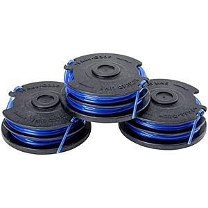 [NEW] $7.77 | 3-Pack Greenworks 0.065" Dual Line Replacement String Trimmer Line Spool at Amazon