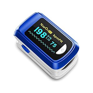 $6.99 | Pulse Oximeter Fingertip Oxygen Monitor at Woot!