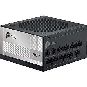 [AC] $93.33* | MSI PRO 850W A850PL PCIE5 80+ Platinum Fully Modular Gaming Power Supply at Amazon