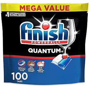 [SnS, AC] $43.61 | 3 &times; 100-Count Finish Quantum Dishwasher Pods ($14.54 each) at Amazon