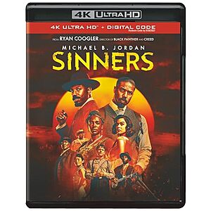 $14.99 | Sinners (4K Ultra HD + Digital 4K) at Amazon