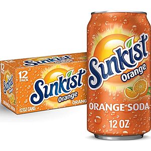 [SnS, AC] $14.74 | 3 &times; 12-Pk 12-Oz Sunkist Orange Soda ($4.91 each) at Amazon