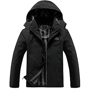 $19.99* | OTU Men's Lightweight Waterproof Hooded Raincoat Shell Jacket (Various) at Amazon