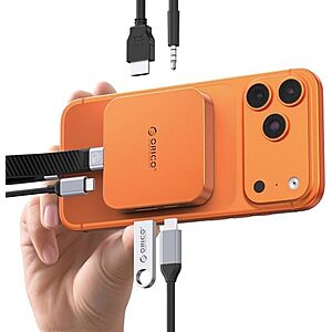 [AC] $29.39* | ORICO 6-in-1 10Gbps Magnetic USB C Hub w/ M.2, 100W PD at Amazon