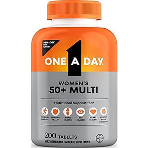 [SnS, AC] $5.23 | 200-Count One A Day Women's 50+ Complete Multivitamins Tablet at Amazon