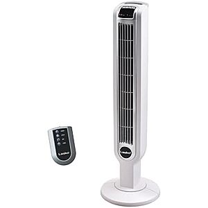 $60.49* | Lasko 36" Oscillating Tower Fan w/ Remote Control & 7-Hour Timer (White) at Amazon