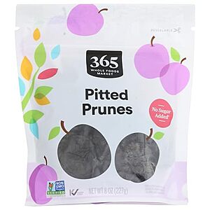 [SnS, AC] $2.62 | 8-Oz 365 by Whole Foods Market Pitted Prunes at Amazon