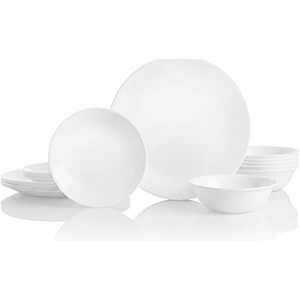 [AC] $45.49 | Corelle Vitrelle 18-Piece Service for 6 Dinnerware Set, Winter Frost White at Amazon