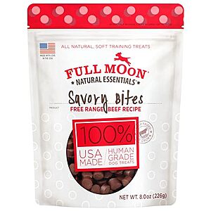 [SnS, AC] $3.99 | 8-Oz Full Moon Essential Beef Savory Bites Dog Treats at Amazon