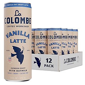 [SnS] $22.42* | 12-Pack 11-Oz La Colombe Coffee (Oatmilk Vanilla Latte) at Amazon ($1.87 each)