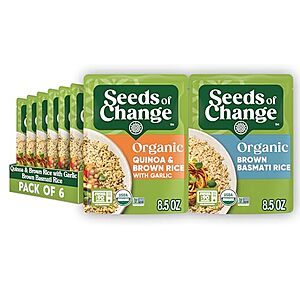 [SnS] $11.39* | 6-Pack 8.5-Oz SEEDS OF CHANGE Organic Rice & Grain Blends at Amazon ($1.90 each)