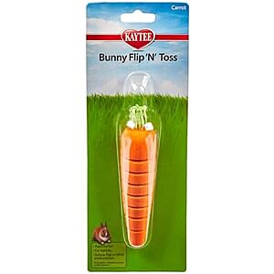 [NEW] $0.80 | Kaytee Bunny Flip-N-Toss Rabbit Toy Carrot for Rabbits, Guinea Pigs at Amazon