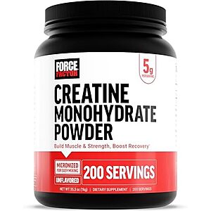 [SnS, AC] $11.99* | 2.21-Pound Force Factor Creatine Monohydrate Powder at Amazon