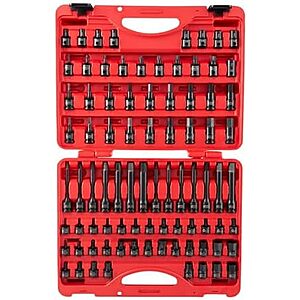 $121.59 | 84-Piece Sunex Tools 3569 3/8" Dr. Master Hex Bit Impact Socket Set at Amazon