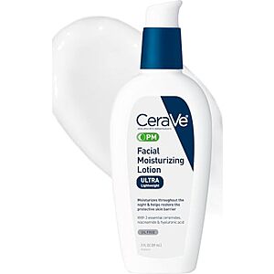[SnS] $11.39 | 3-Oz CeraVe PM Facial Moisturizing Lotion at Amazon