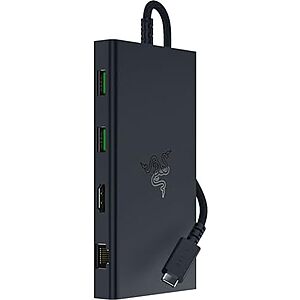 [NEW] $52 | Razer USB-C Dock, 11-in-1 Portable Travel Hub, 85W, Black at Amazon