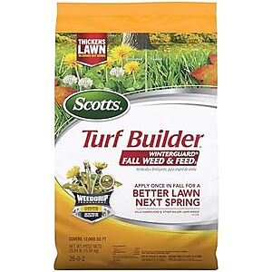 [NEW] $56.19 | Scotts Turf Builder WinterGuard Fall Weed & Feed₅, 33.84 lbs. at Amazon