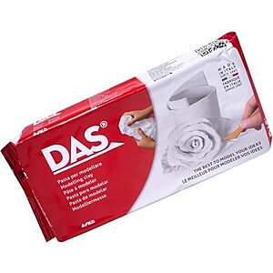 $8.39 | 2.2-Lb DAS Air Hardening Modeling Clay (White) at Amazon