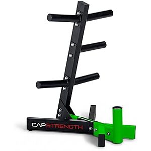 $29.91 | Cap Olympic Plate Tree Storage Rack for Weights & Barbells, 300lb Capacity at Amazon