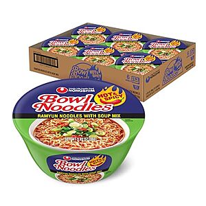 [SnS, AC] $4.40* | 6-Pack 3.03-Oz Nongshim Instant Ramen Bowl Noodle Soup (Hot & Spicy) at Amazon (73.3￠ each)