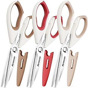 [Prime] $9.99* | 3-Pack Astercook Kitchen Shears at Amazon
