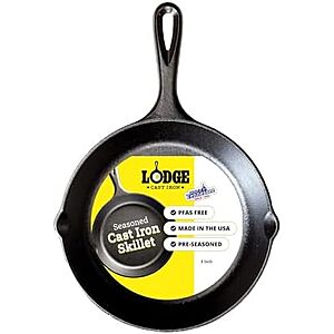 $14.39 | 8" Lodge Pre-Seasoned Cast-Iron Skillet at Amazon