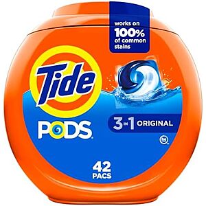 [SnS, AC] $32.16 | 4 &times; 42-Ct Tide PODS 3-in-1 Laundry Detergent Pacs (Original) ($8.04 each) at Amazon