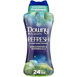 [AC] $42.85 | 4 &times; 24-Oz Downy Infusions In-Wash Scent Booster Beads (Birch Water & Botanicals) ($10.71 each) at Amazon