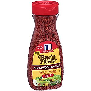 [SnS] $7.87* | 6-Pack 4.4-Oz McCormick Bac'n Pieces Applewood Smoked Bacon Flavored Bits at Amazon