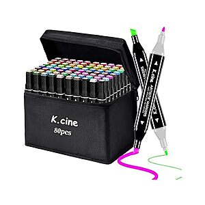 $7.99 | Alcohol Markers, 80 Permanent Art at Woot!