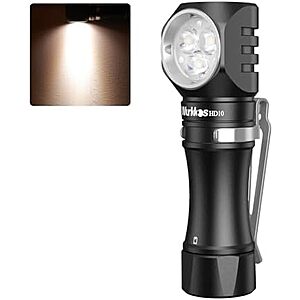[AC] $20.49* | Wurkkos HD10 Mini 1200LM LED Flashlight / Headlamp (4000K) at Amazon
